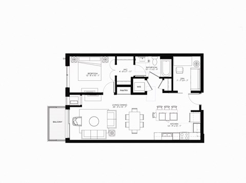 bedroom floor plan an in 2d